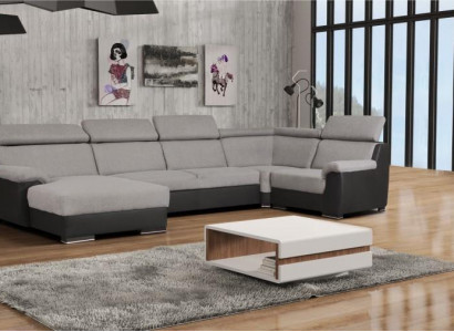 Design textile upholstery fabric exclusive sofas U-shape sofa corner couch modern couches